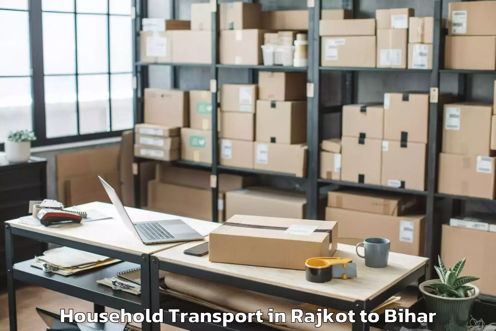 Book Rajkot to Sidhaw Household Transport